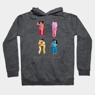 kissing story Hoodie